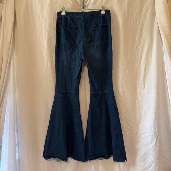 Free People We The Free Just Float On Flare Jeans - Rich Blue - size 31 - Picture 8 of 8
